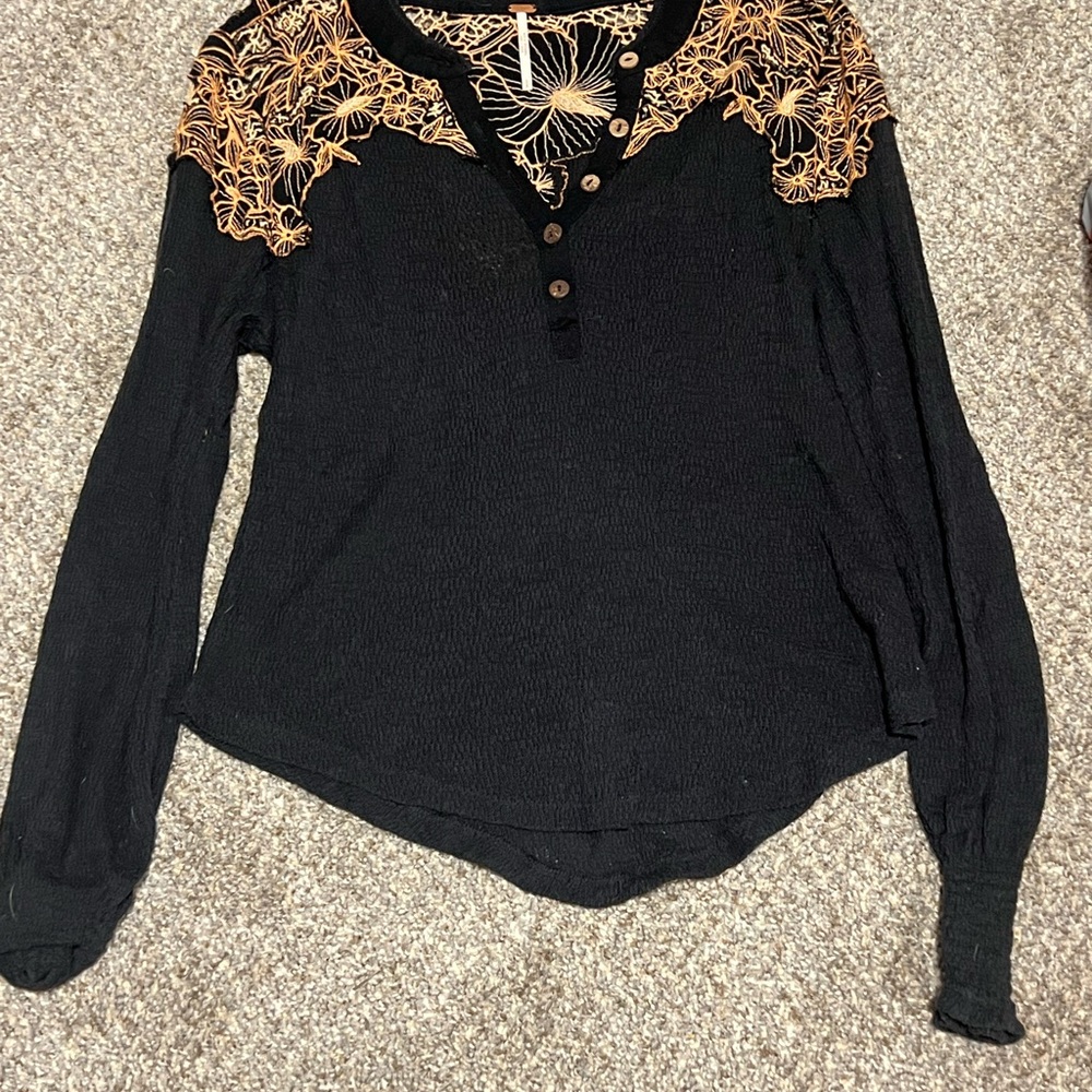 Free People- Easy Breezy Henley top